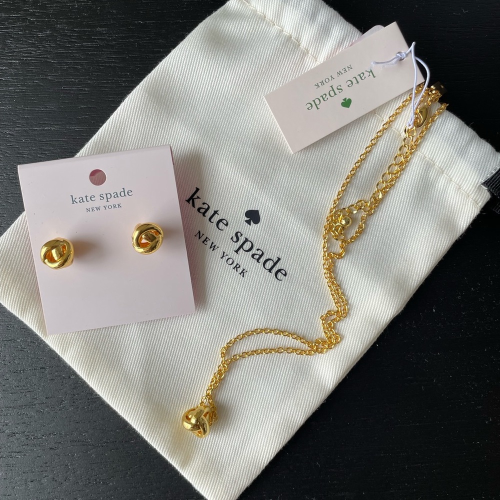NWT Kate spade necklace and earrings